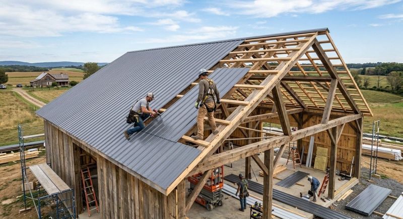 Barn Roof Installation in Boulder County, CO