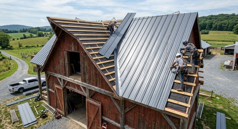 Barn Roof Installation in Boulder County, CO