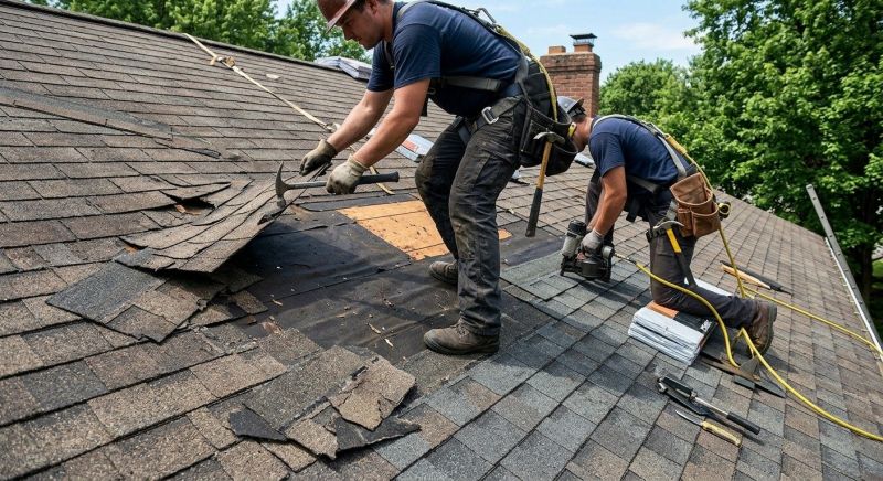 Damaged Roof Repair in Erie, CO