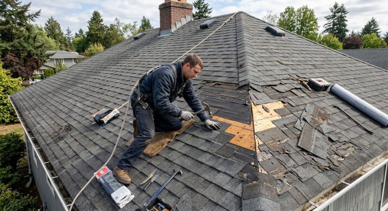 Damaged Roof Repair in Johnstown, CO