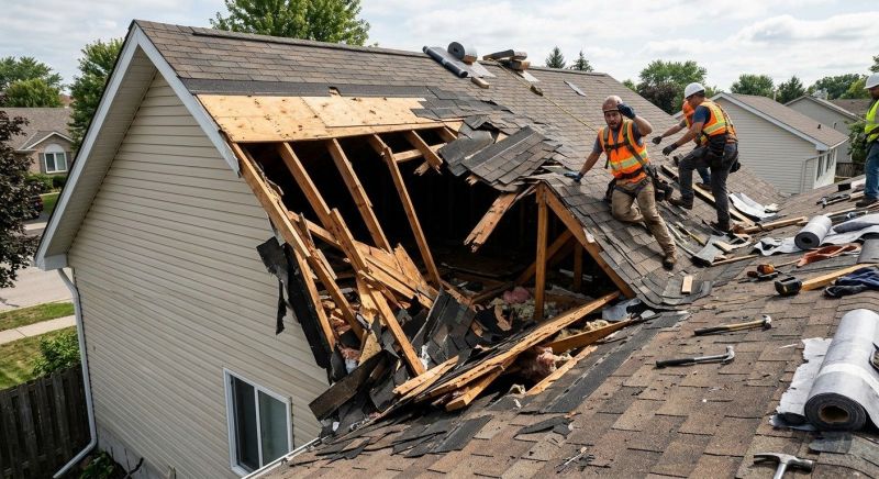 Hip Roof Shingle Repair in Boulder County, CO