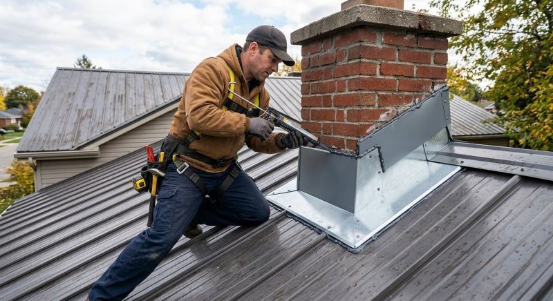 Metal Roof Flashing Repair in Boulder County, CO