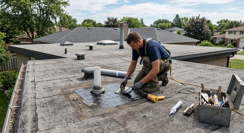 Rubber Roof Repair in Lafayette, CO