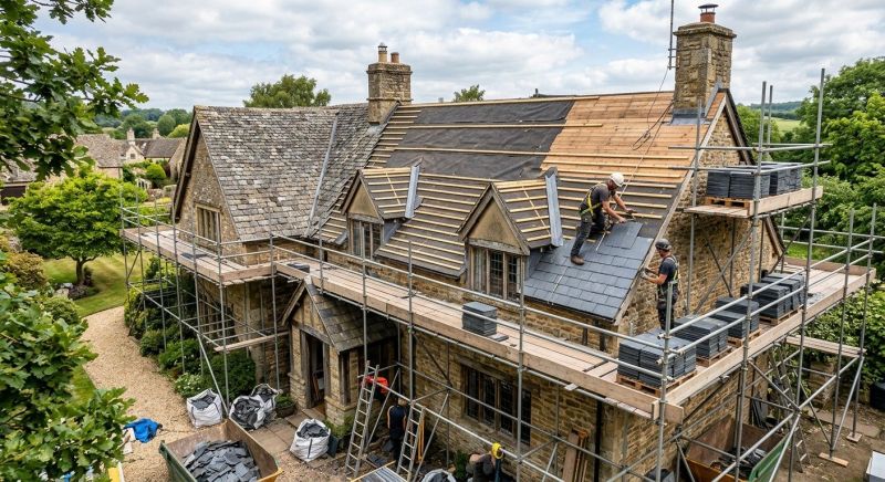 Slate Roof Replacement in Berthoud, CO