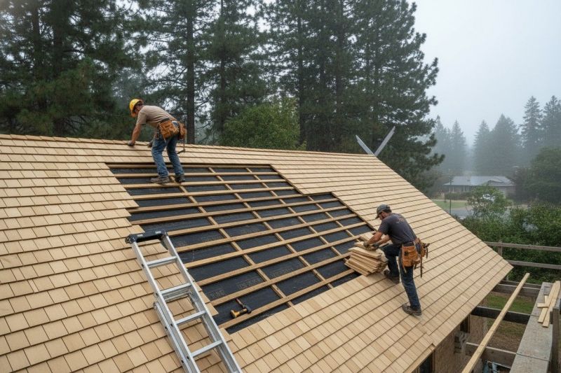 Wood Shake Roof Repair in Broomfield, CO
